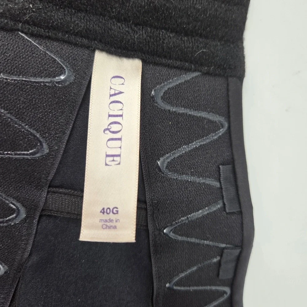Cacique Black Strapless Multi-Way Underwire Bra 40G Smooth Seamless S - Picture 3 of 3